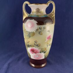 NIPPON 1898-1921 MORIAGE & HAND PAINTED VASE BY "Bi Bi" Japan