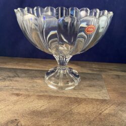 Gorham Crystal TEMPO 8 1/2" Footed Fruit Bowl Centerpiece Compote Discontinued | eBay