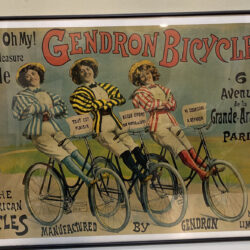 GENDRON BICYCLES Print 25x18 G Avenue de la Grande-Armee Paris American Cycles