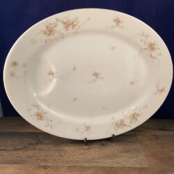 Limoges Theodore Haviland Pink Spray Floral Roses Oval Serving Platter 15.5" | eBay
