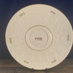 LENOX THE SEDER PLATE THE JEWISH MUSEUM COLLECTION 13" PASSOVER 24K gold | eBay