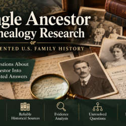 Single Ancestor Genealogy Research — Documented U.S. Family History