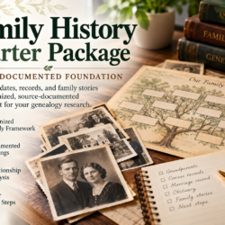 Family History Starter Package — Build a Documented Foundation