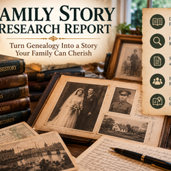 Family Story Research Report — Turn Genealogy Into a Documented Family Narrative
