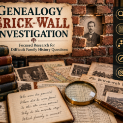 Genealogy Brick-Wall Investigation — Focused Research for Difficult Family History Questions