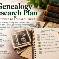 Genealogy Research Plan — Know What to Research Next