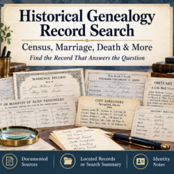 Historical Genealogy Record Search — Census, Marriage, Death & More
