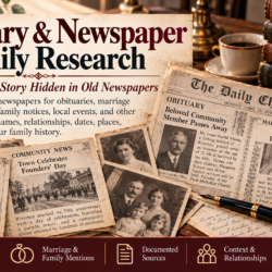 Obituary & Newspaper Family Research